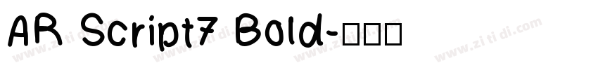 AR Script7 Bold字体转换